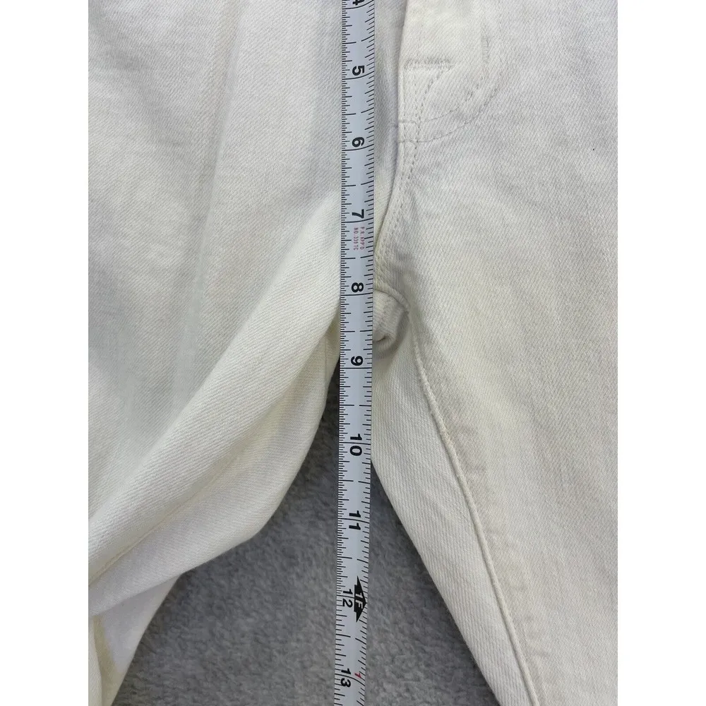J Brand Women's White Jeans Size 27 Gigi Cropped Flared Denim Pants Cut 7636 - Image 5