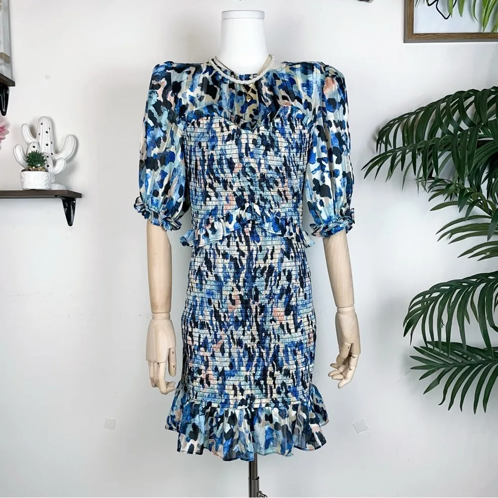 Elliatt Incubus Mini Dress in Blue Multi Size Small NWT - Image 7