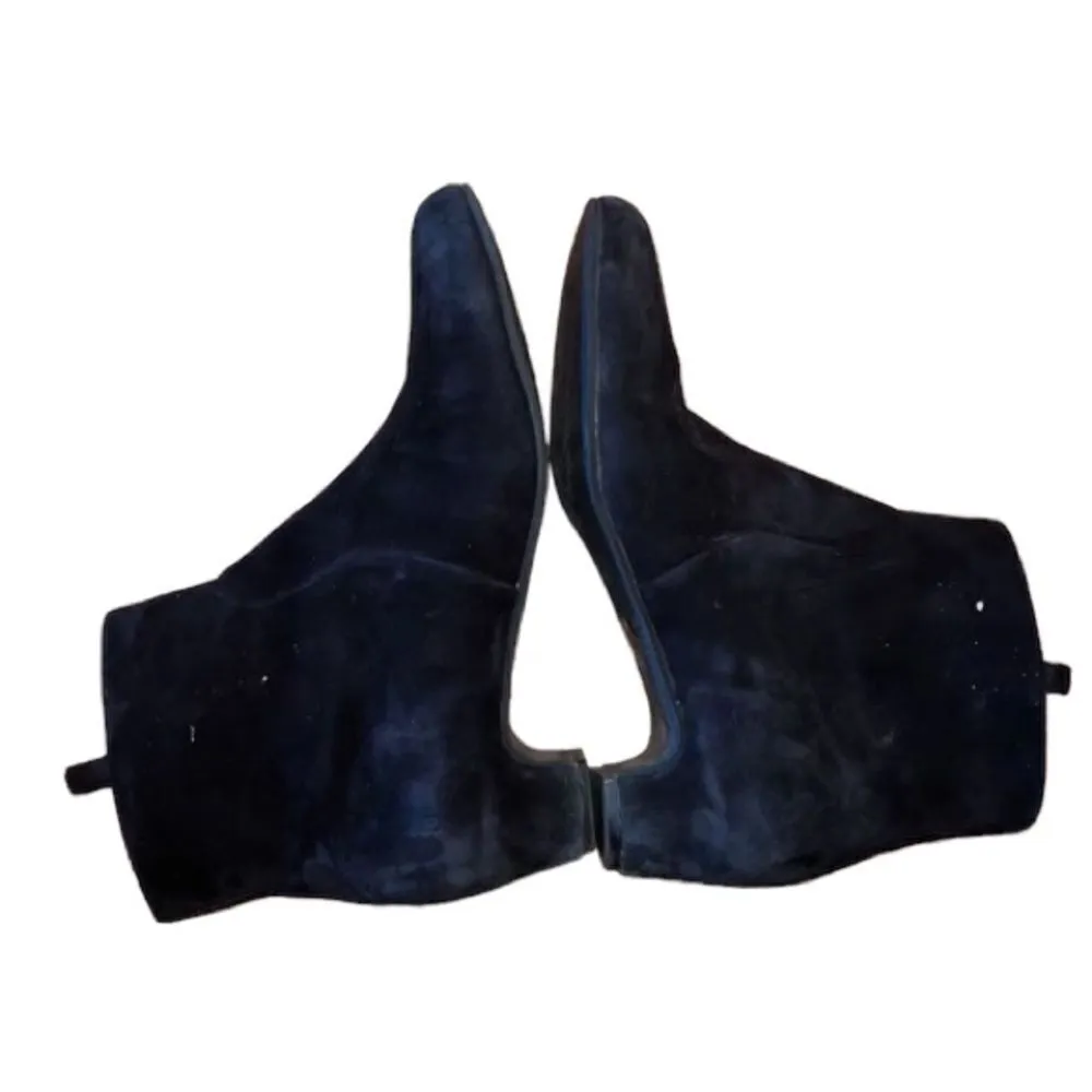 Eileen Fisher Black Suede Booties Size 7 1/2 - Image 3