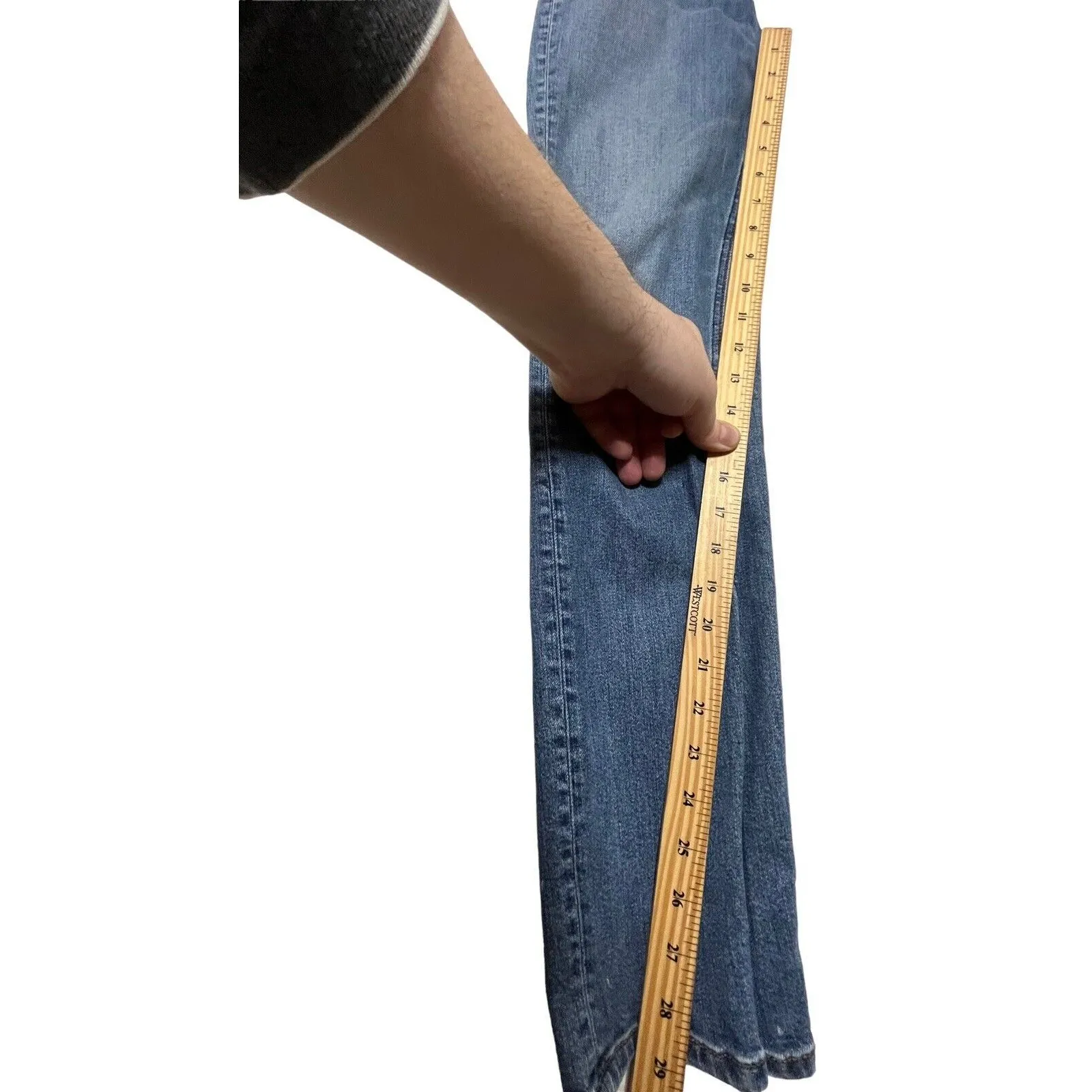 Reformation High & Skinny Jeans Women’s Size 26 Rhine Wash Stretch Denim - Image 13