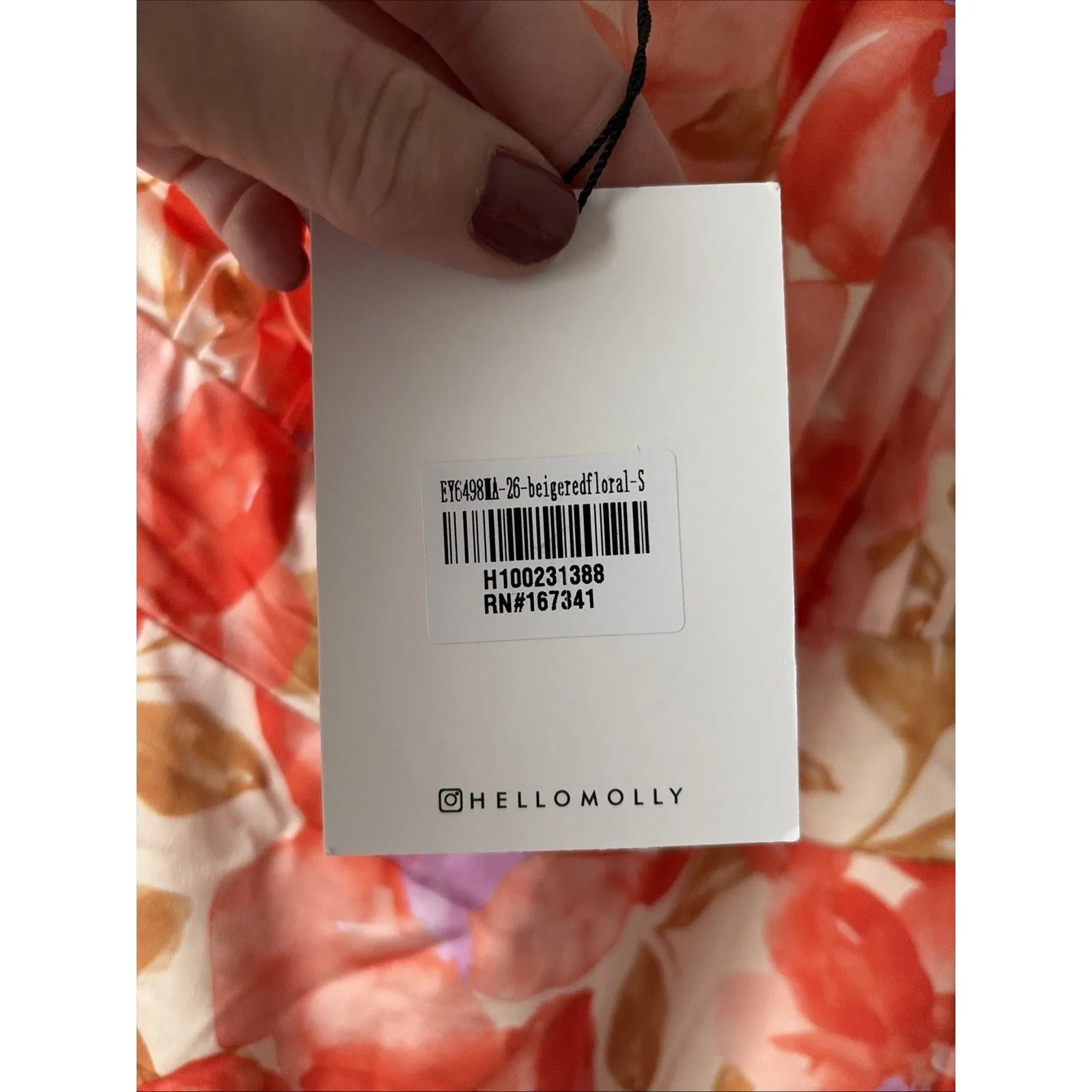 Hello Molly One Shoulder Floral Dress Women's Size 4 New with Tags - Image 5