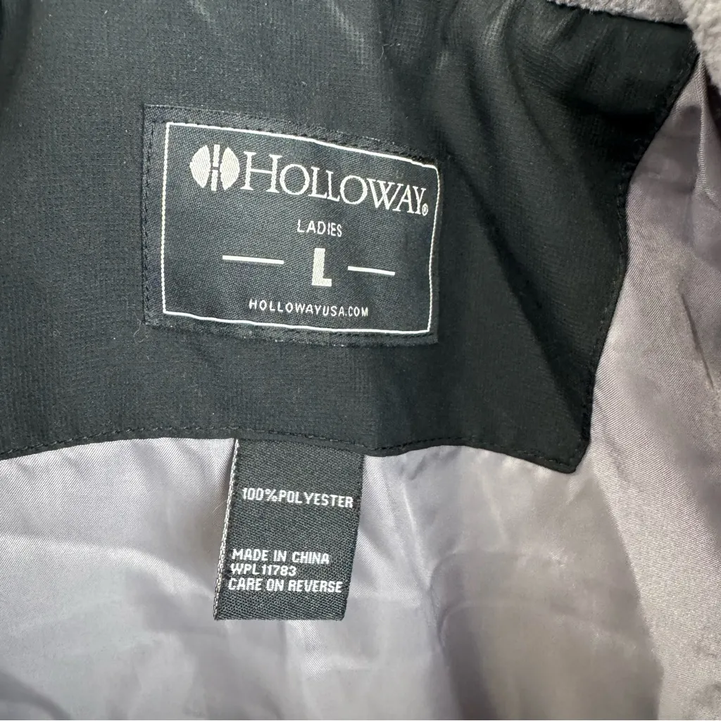 Holloway Ladies Black Puffer Quilted Vest Jacket Zip Up Insulated Layering - Image 5