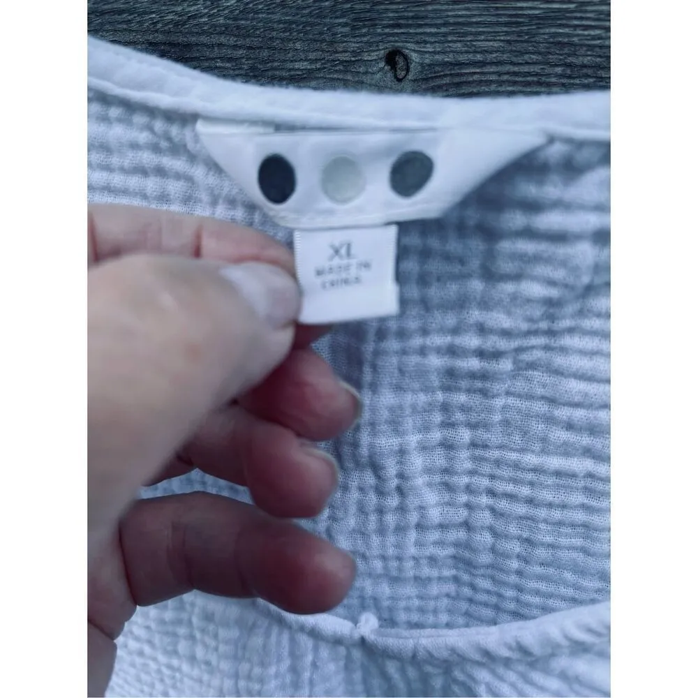 Three Dots  size XL waffle print 100% cotton tank top layering basic - Image 3