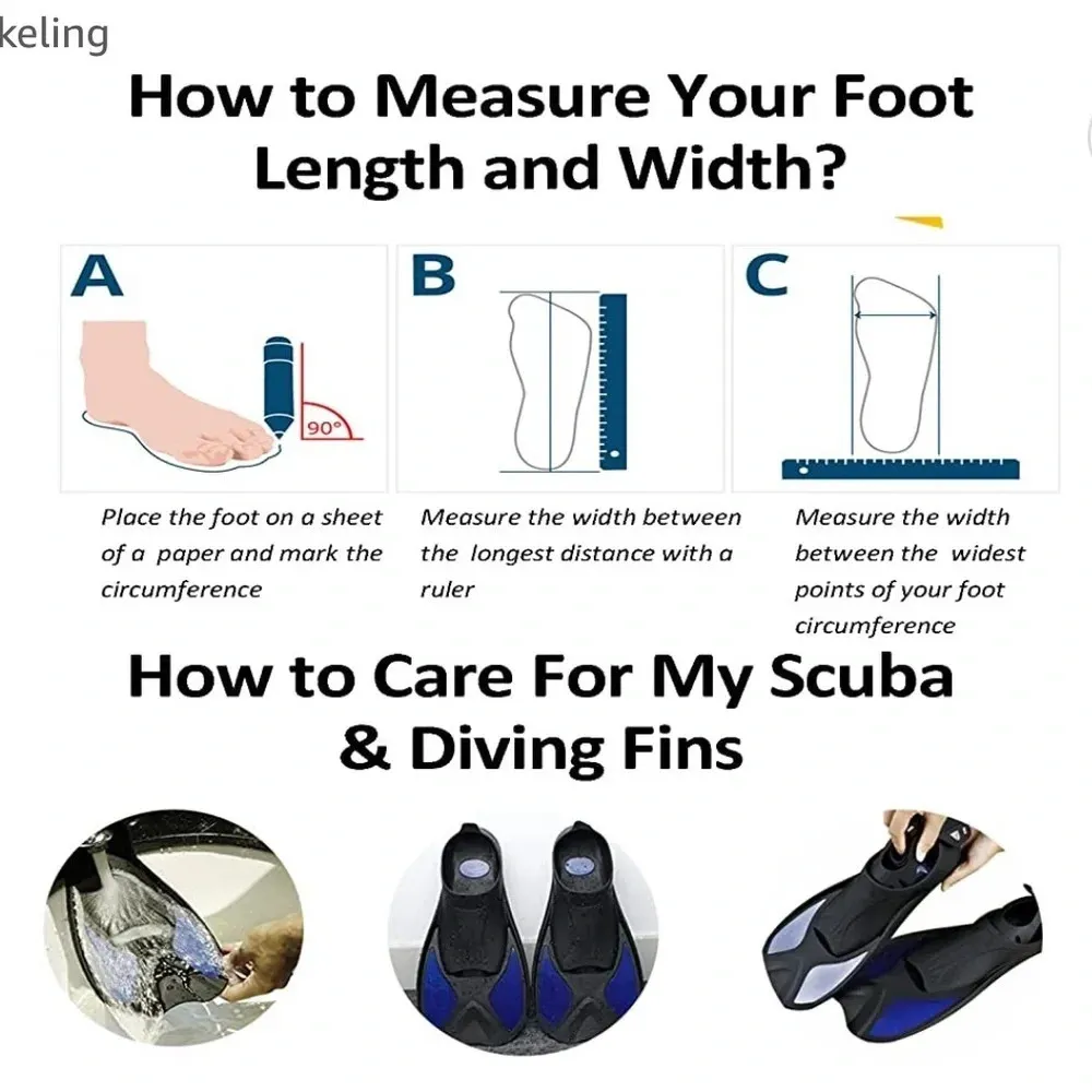 New!! Unisex swim fins size black/yellow, Size XS Black - Image 4