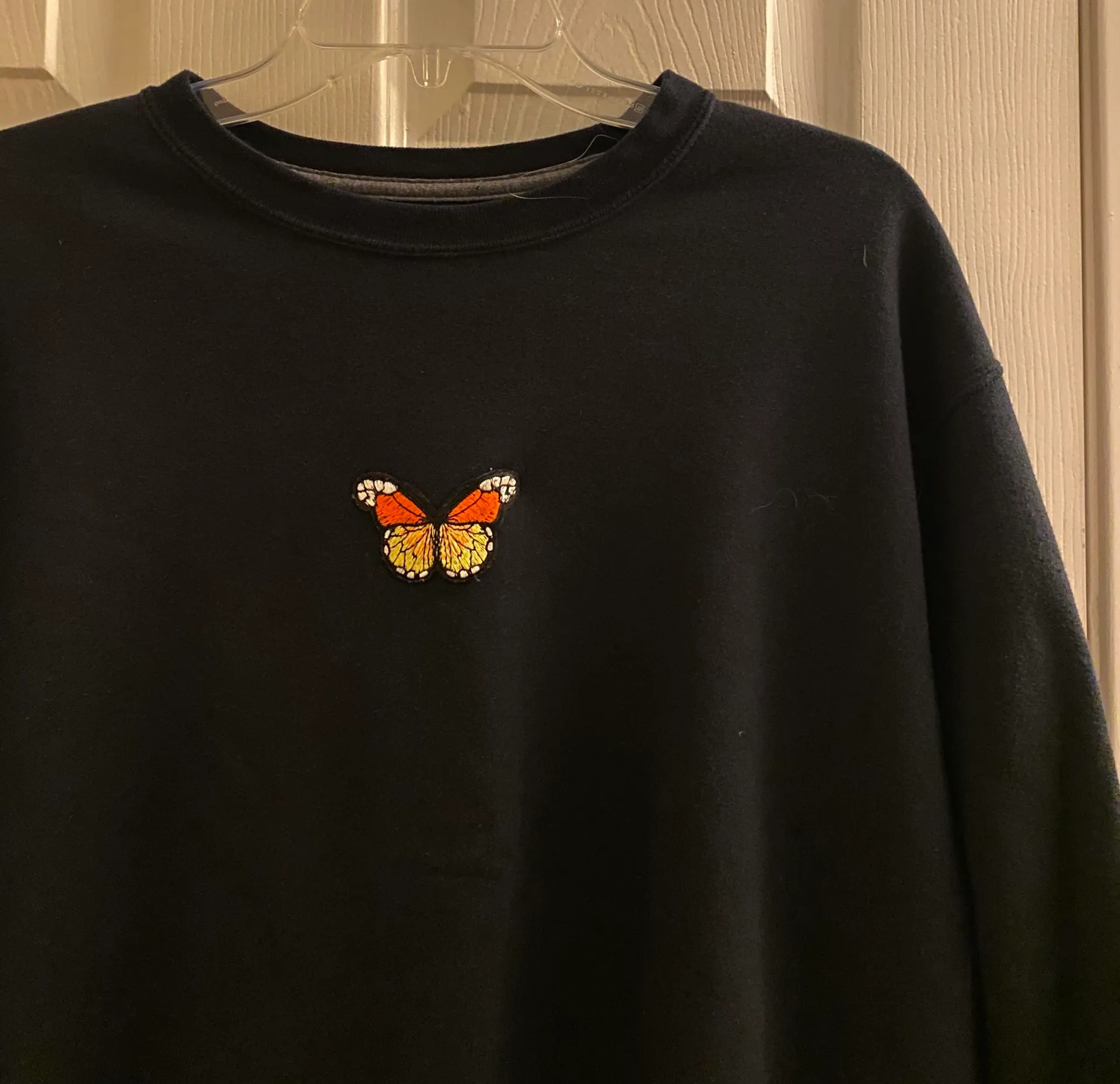 Butterfly Crewneck Black Size L - Image 2