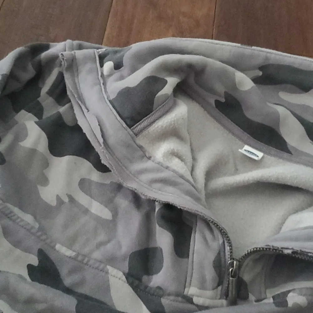 Oversized Half Zip frenvh Terry funnel neck sweatshirt size XS fits big old navy - Image 4