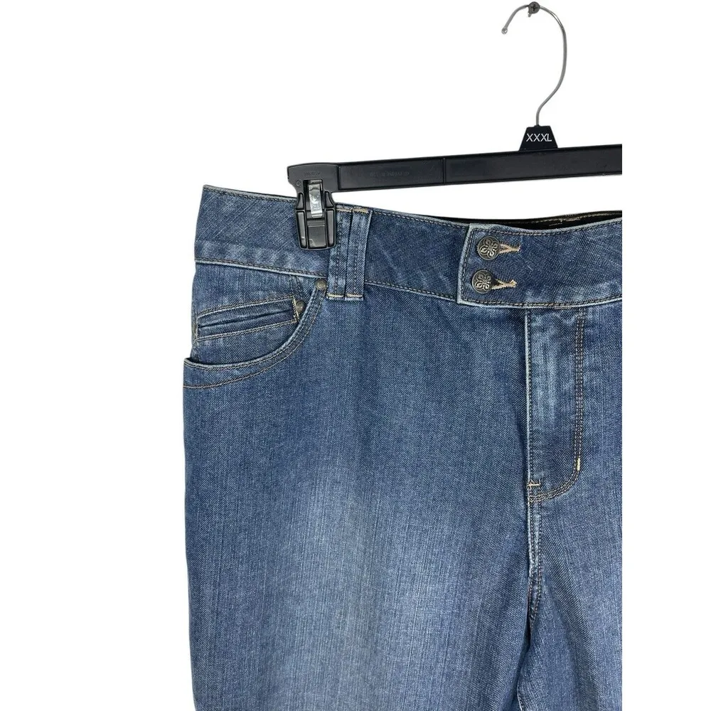 Lane Bryant Elastic Waist Tighter Tummy Technology Crop Denim Jeans 22 - Image 5