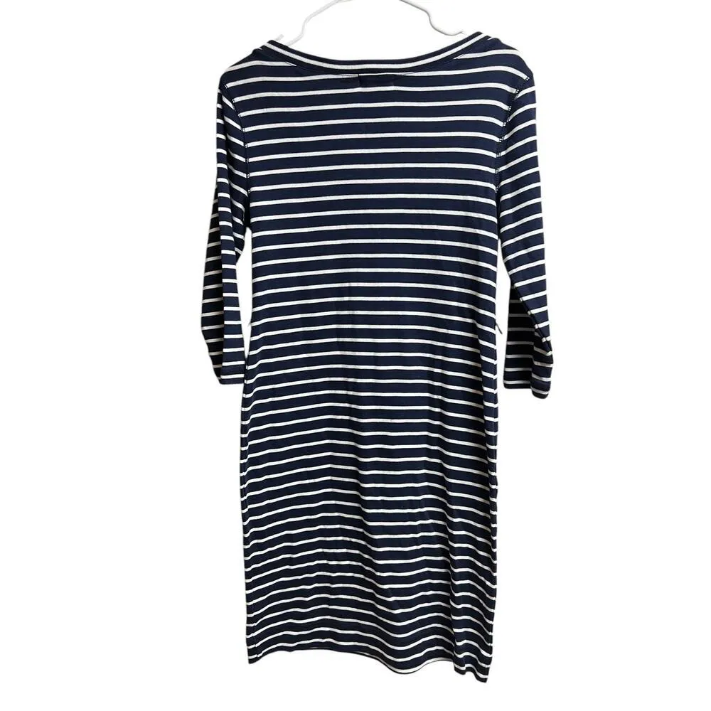 Ralph Lauren LRL Lauren Jeans Co Small Blue White Stripes Cotton Dress - Image 9