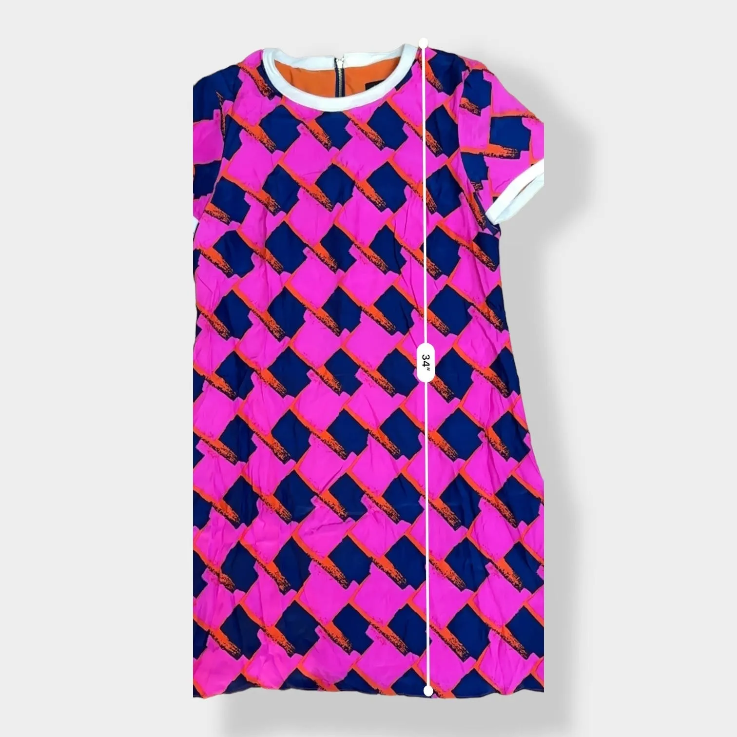 Alice & Trixie Silk dress with leather trim‎ Size XS - Image 3