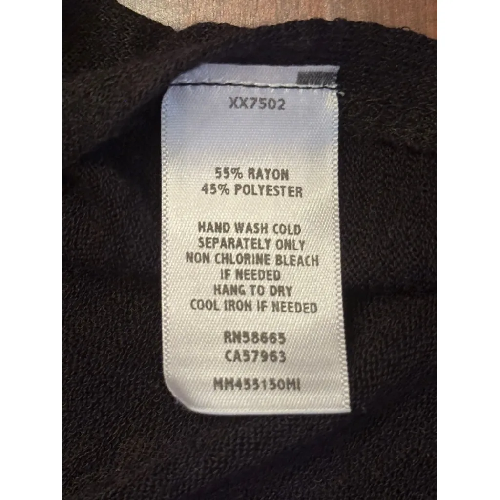 Melrose and Market Size Large Black Sheer Scoop neck Short Sleeve Shirt - Image 12