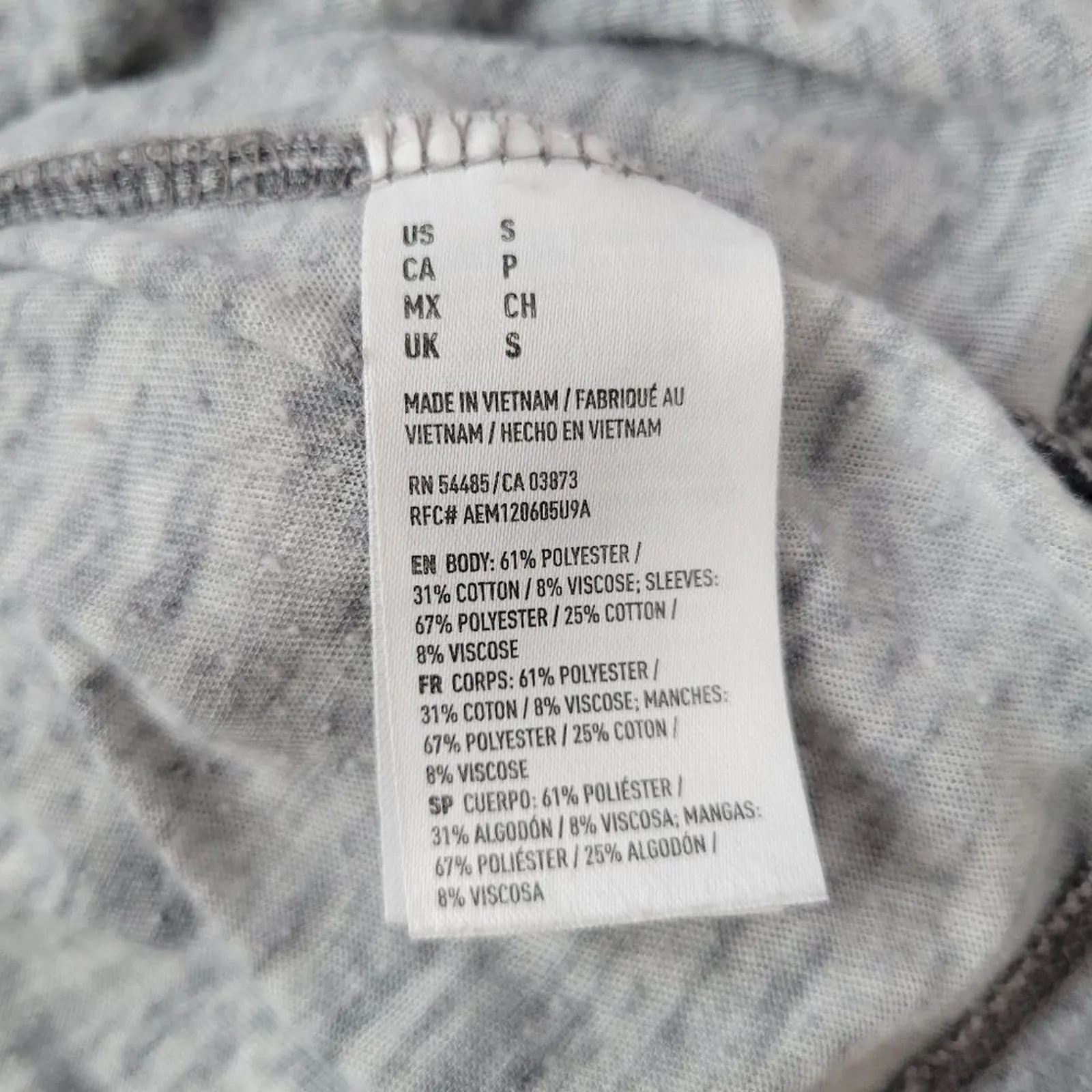 American Eagle Outfitters‎ Women Gray Black Favorite T Shirt Size S - Image 7