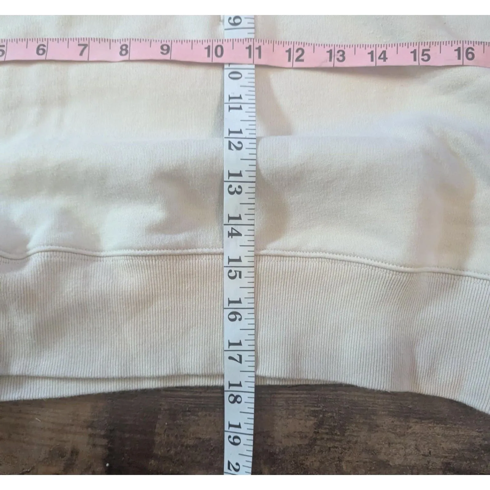 Aritzia Wilfred Free Cropped Half Zip Sweatshirt S Essential Lounge - Image 8