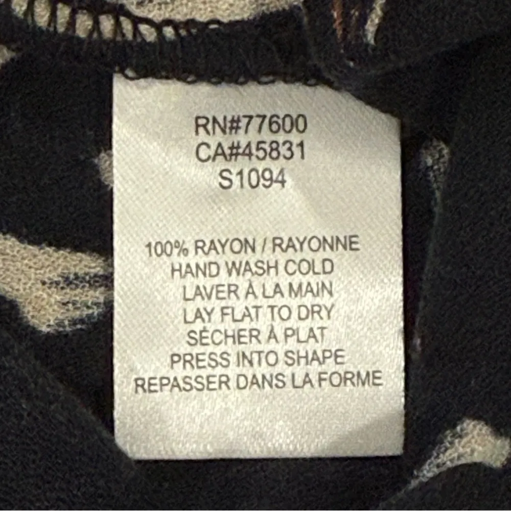 Saltwater Luxe Floral Jumpsuit Cropped Wide Leg Black Small Boho Hippie Beachy - Image 10