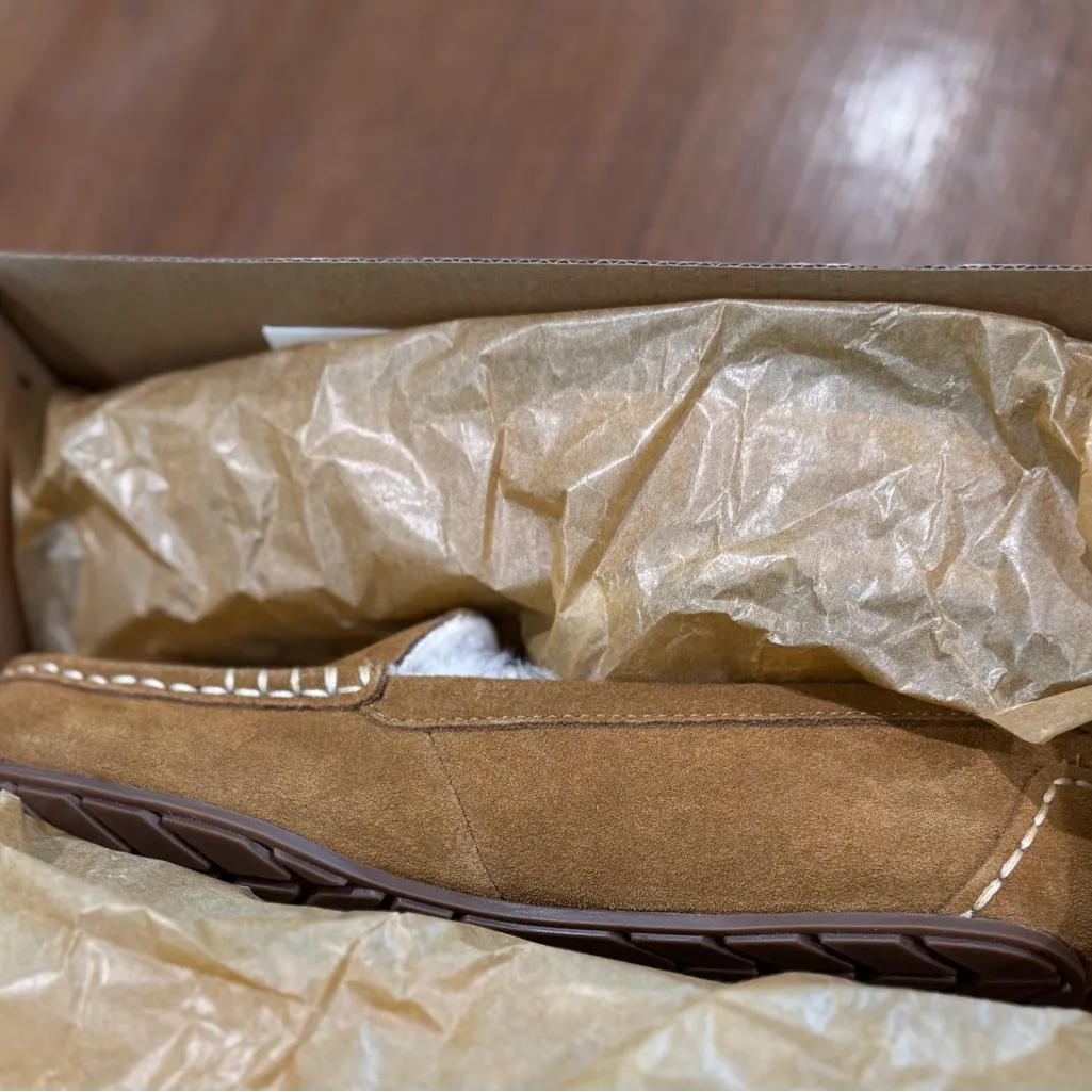 Koolaburra by UGG Women's Lezly Chestnut Suede Moccasin Slippers sz 7 Brown - Image 4