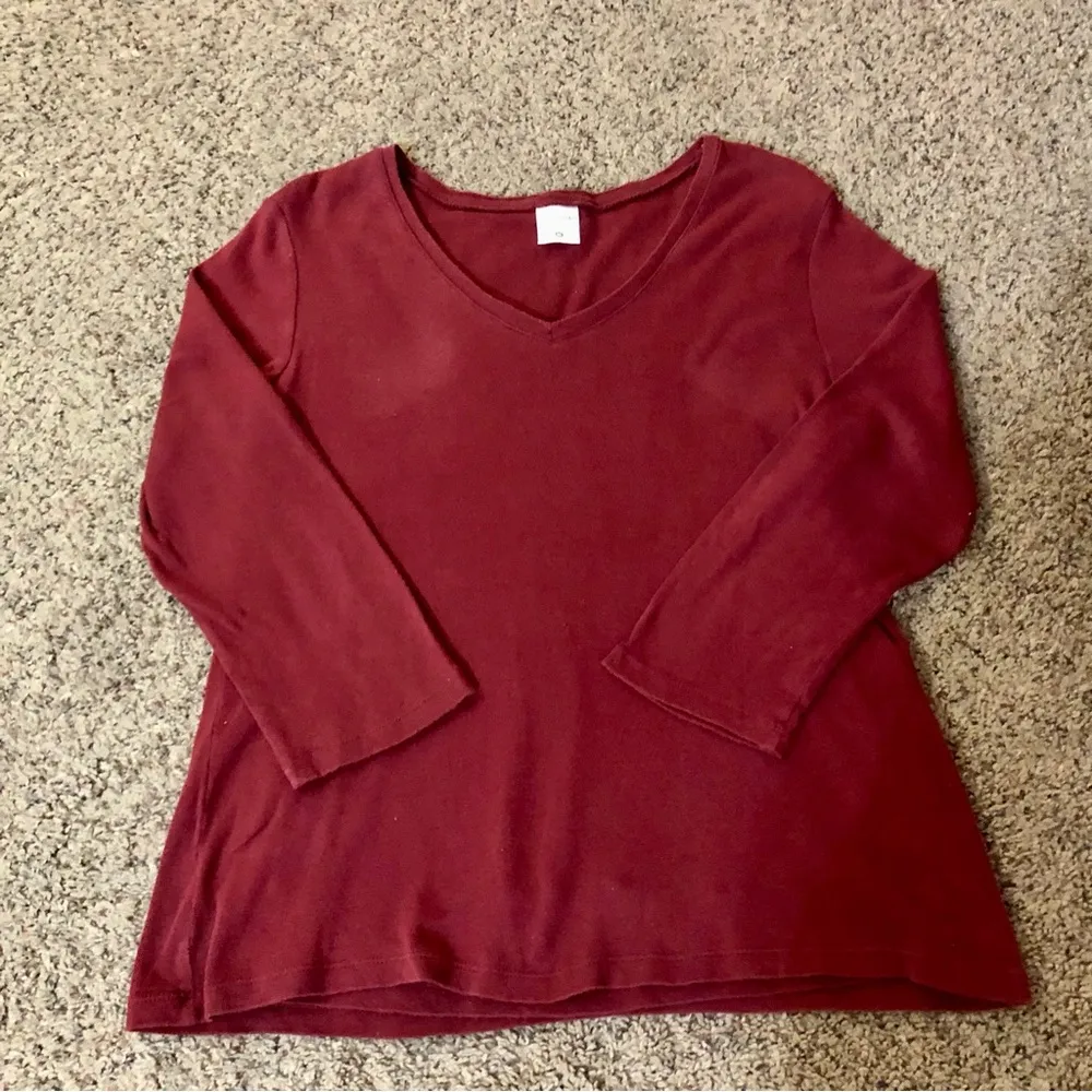 Motherhood Nursingwear Top Womens M Used Burgundy - Image 5