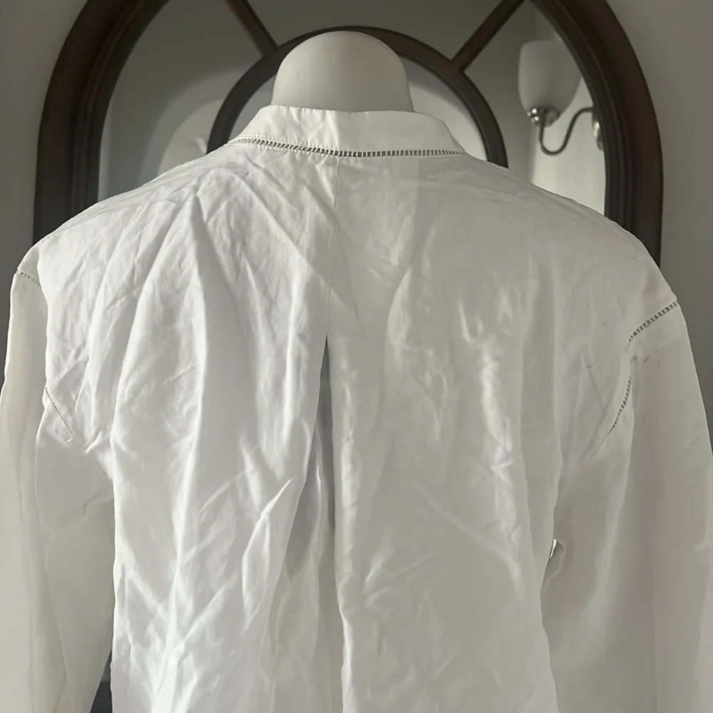 Kobi Halperin Marion Blouse in White, Size S NEW w/Tag $298 White - Image 8