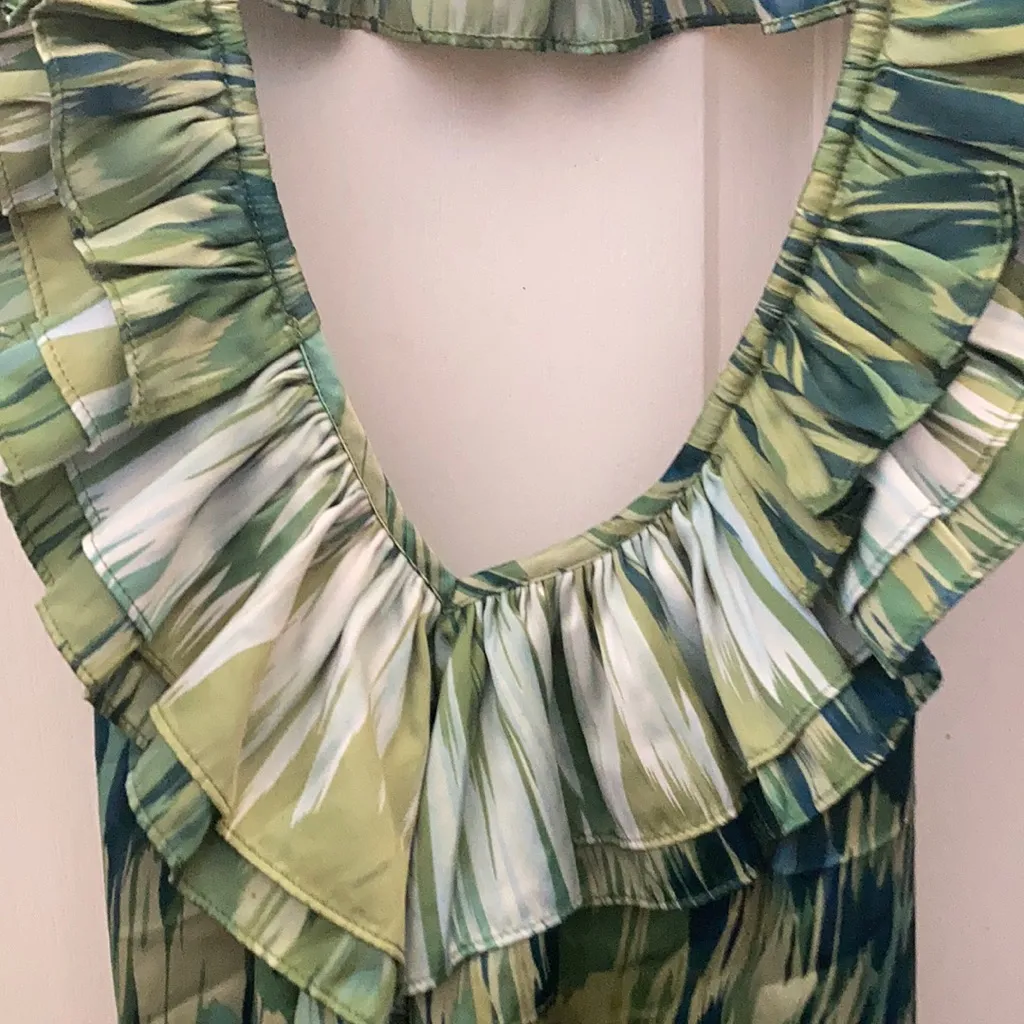 FINAL MARKDOWN The limited ruffled neck halter top medium - Image 2