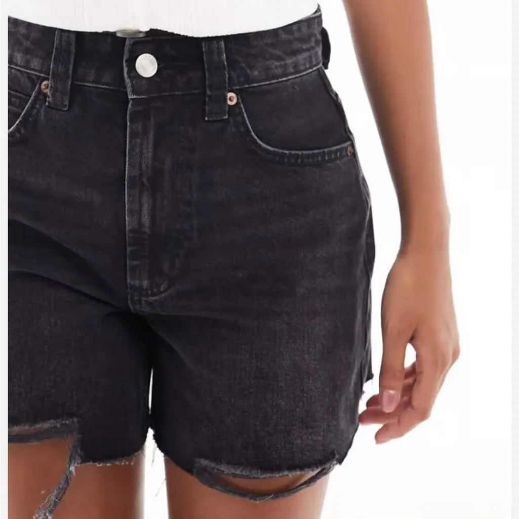 Asos Design Denim Dad Shorts Sz 6 - Image 6