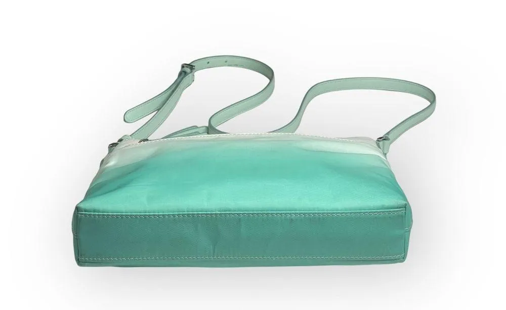 Kate Spade  Jae Degrade Nylon Crossbody Handbag Bag  Fiji Green Ombré Spring - Image 5