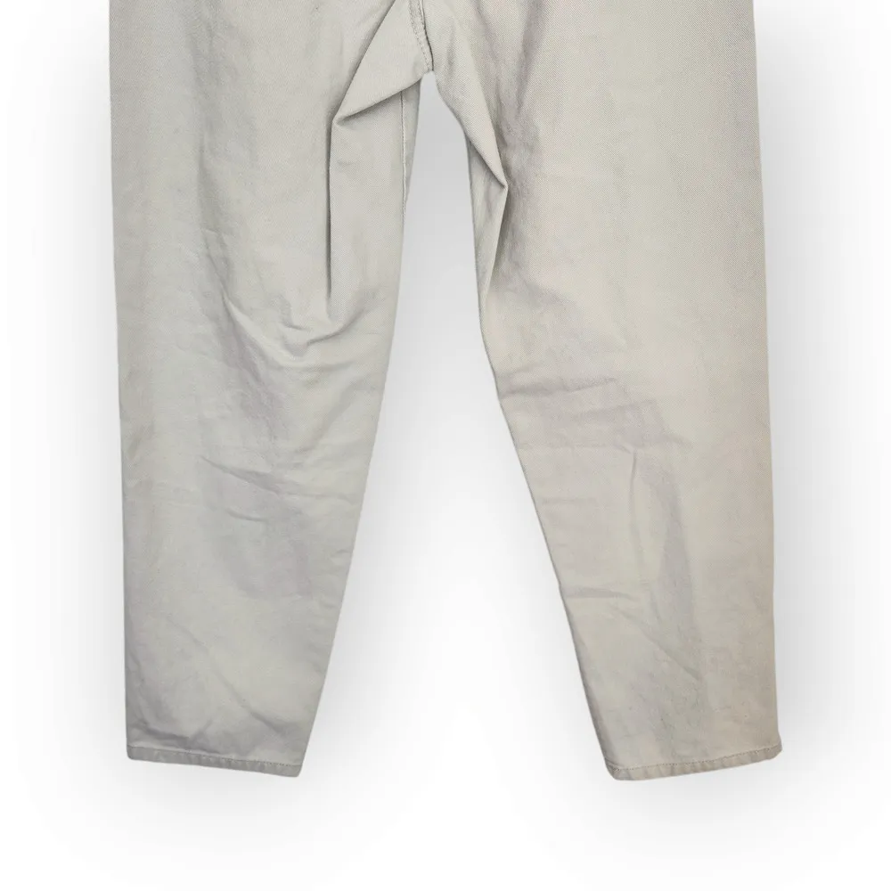 Vintage Bill Blass Off White Gray High Waisted Tapered Leg Pants 4 - Image 8