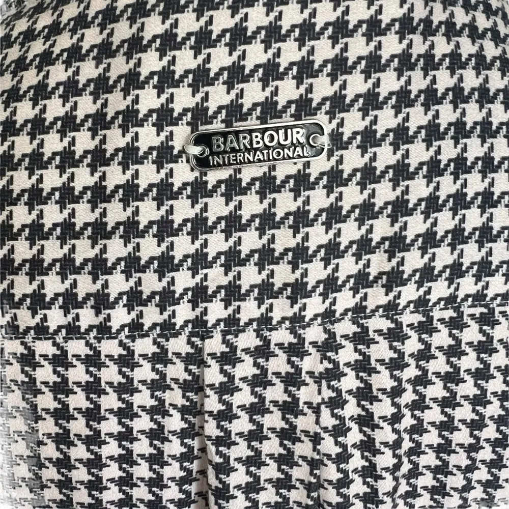 Barbour - Plaid Button Down Silk Blend Shirt Blouse Sz 36 - Image 5