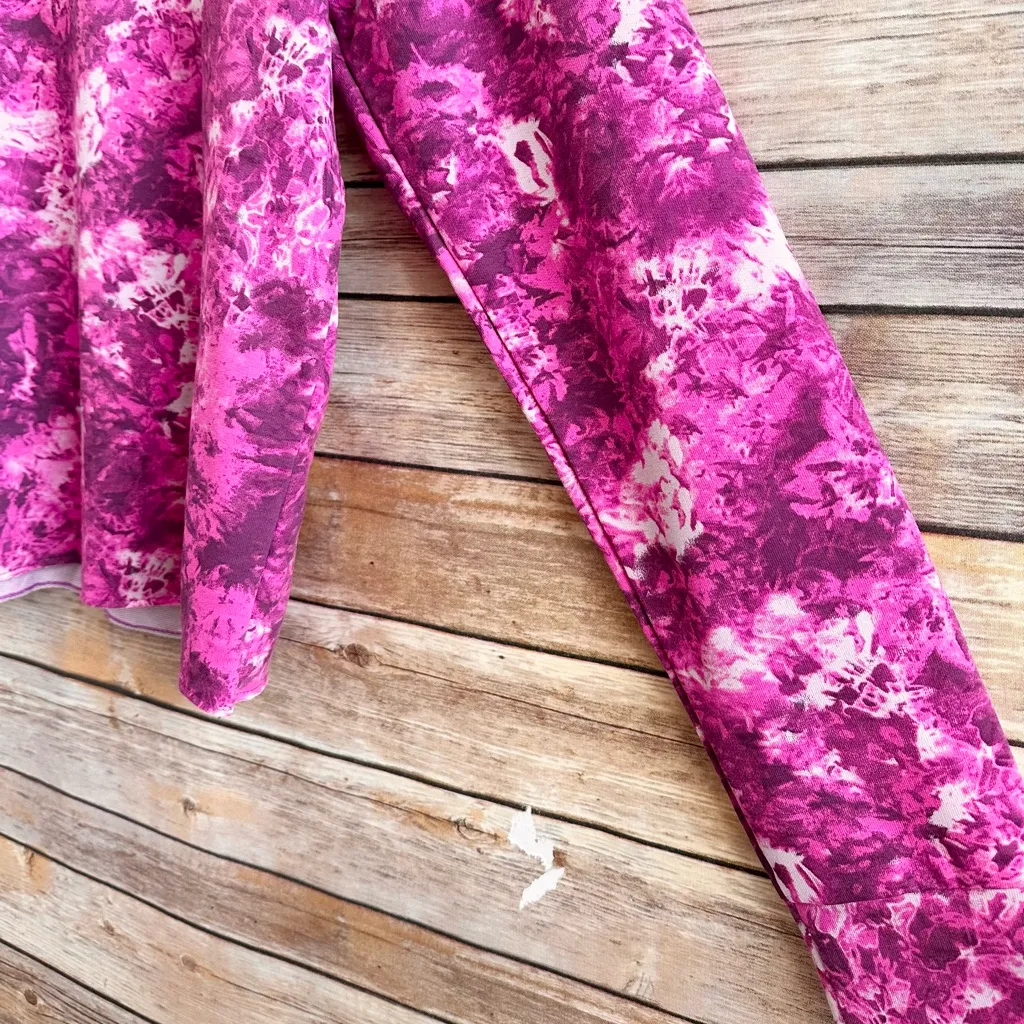 Under Armour Tee Women’s Size XS Pink Purple Rival Terry Print Crew NWT - Image 3