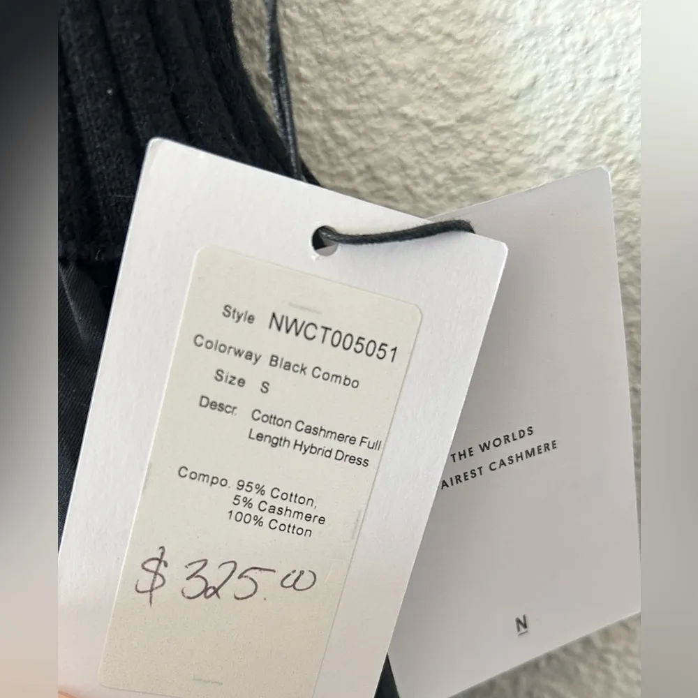 Naadam Cotton Cashmere Full Length Hybrid Dress sz small - Image 3