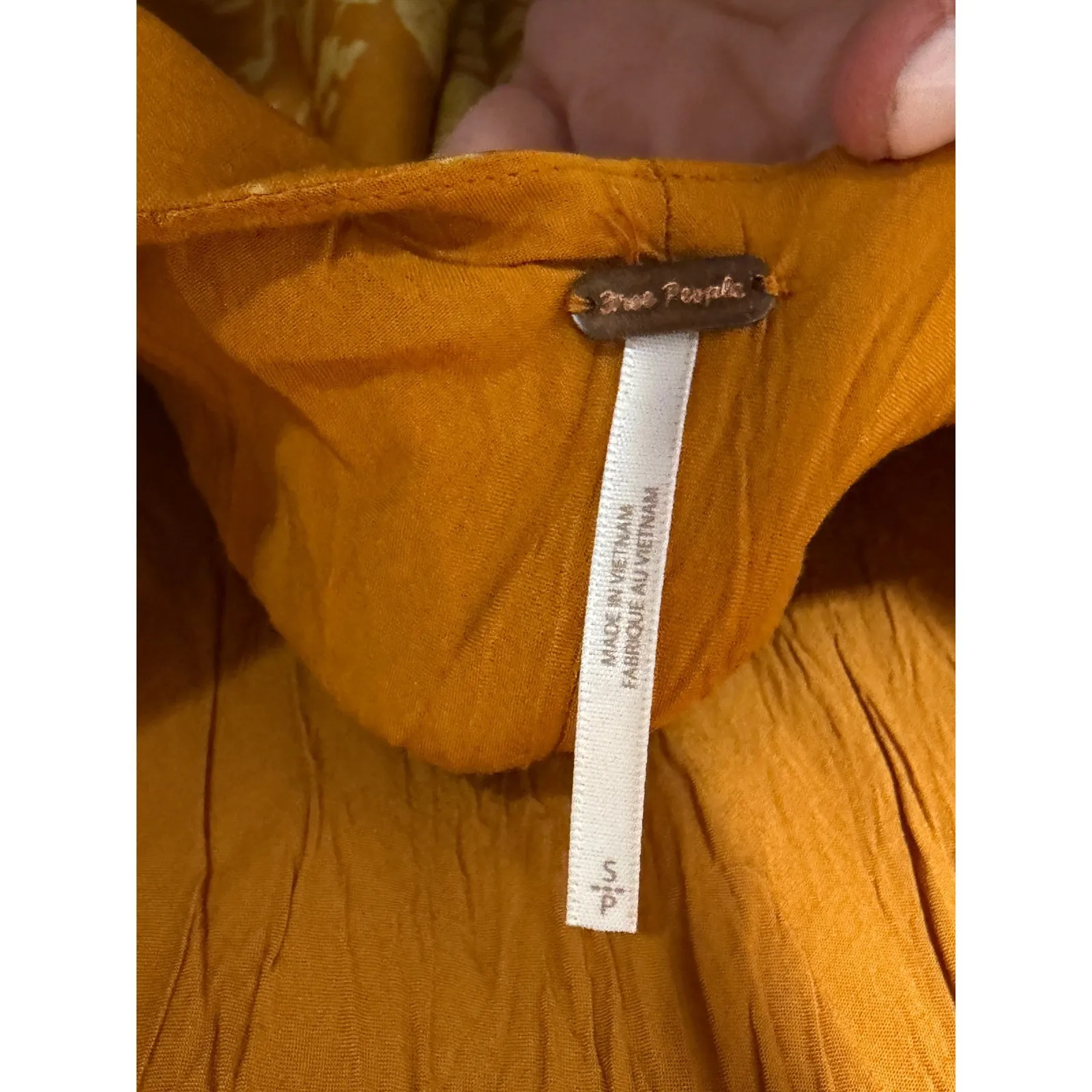 Free People Aries Floral Print Long Sleeve Mini Dress Mock Neck Size S Boho Chic - Image 8