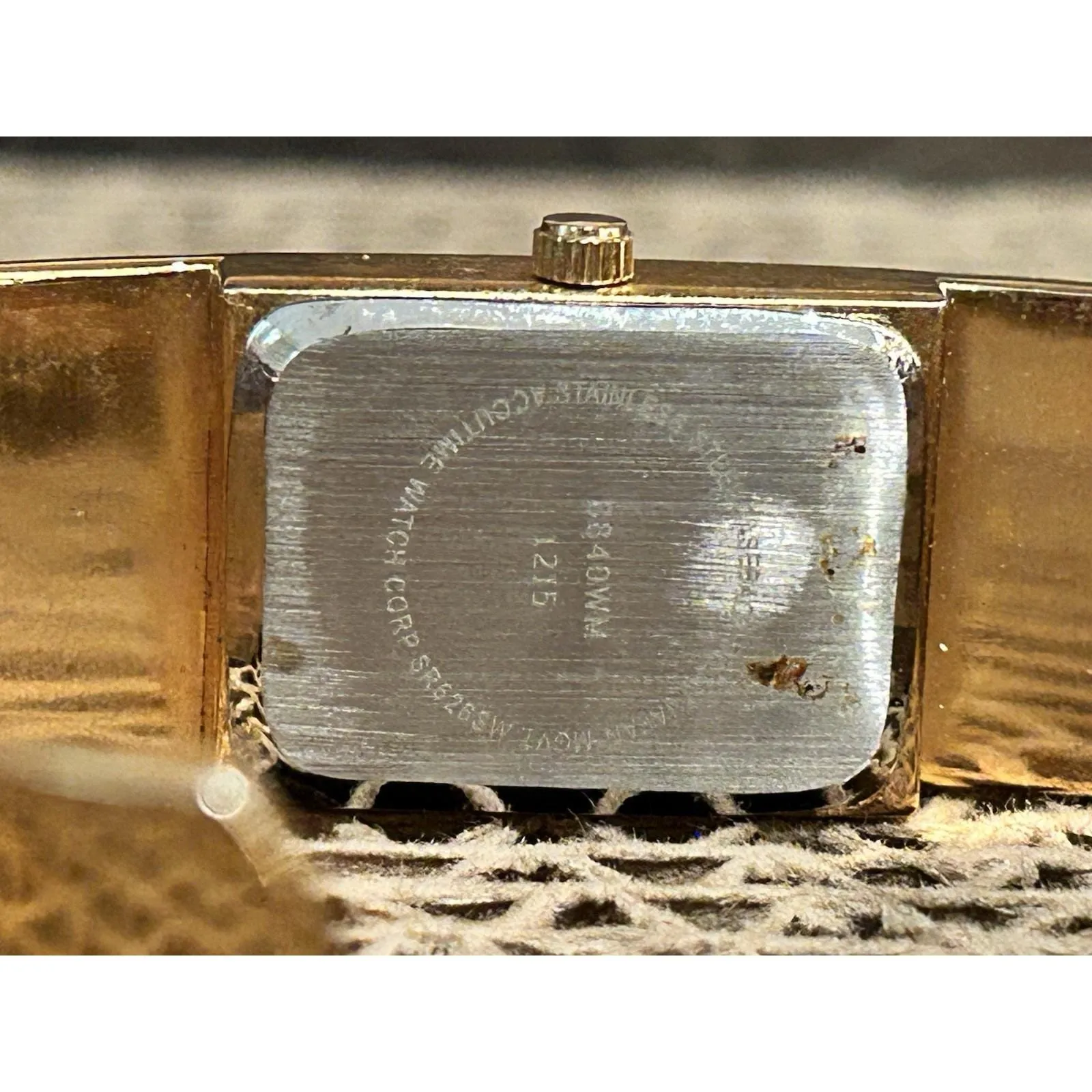 VTG CATO Quartz Watch Cream Dial Stainless Steel Gold Cuff Band Works - Image 7