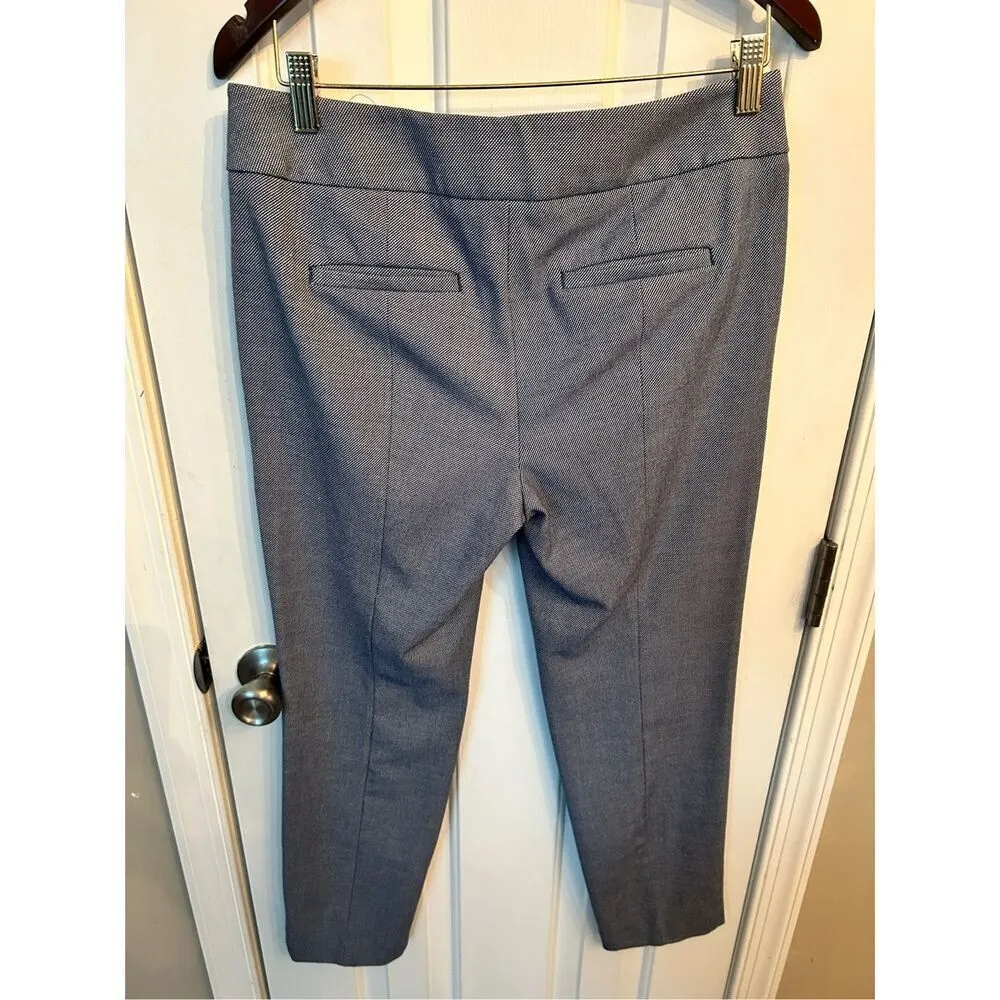 Loft long dress pants size 4 Marissa cut blue and white dress pants work pants - Image 5