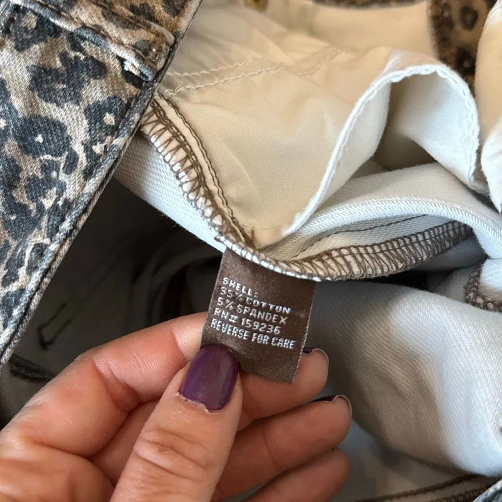 J.McLaughlin leopard straight leg jeans 10 - Image 5