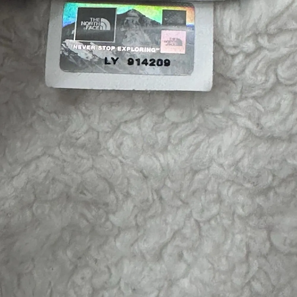 North Face Jacket Womens S Ivory‎ Osito Fleece Teddy Fuzzy High Pile Zip Sweater - Image 10