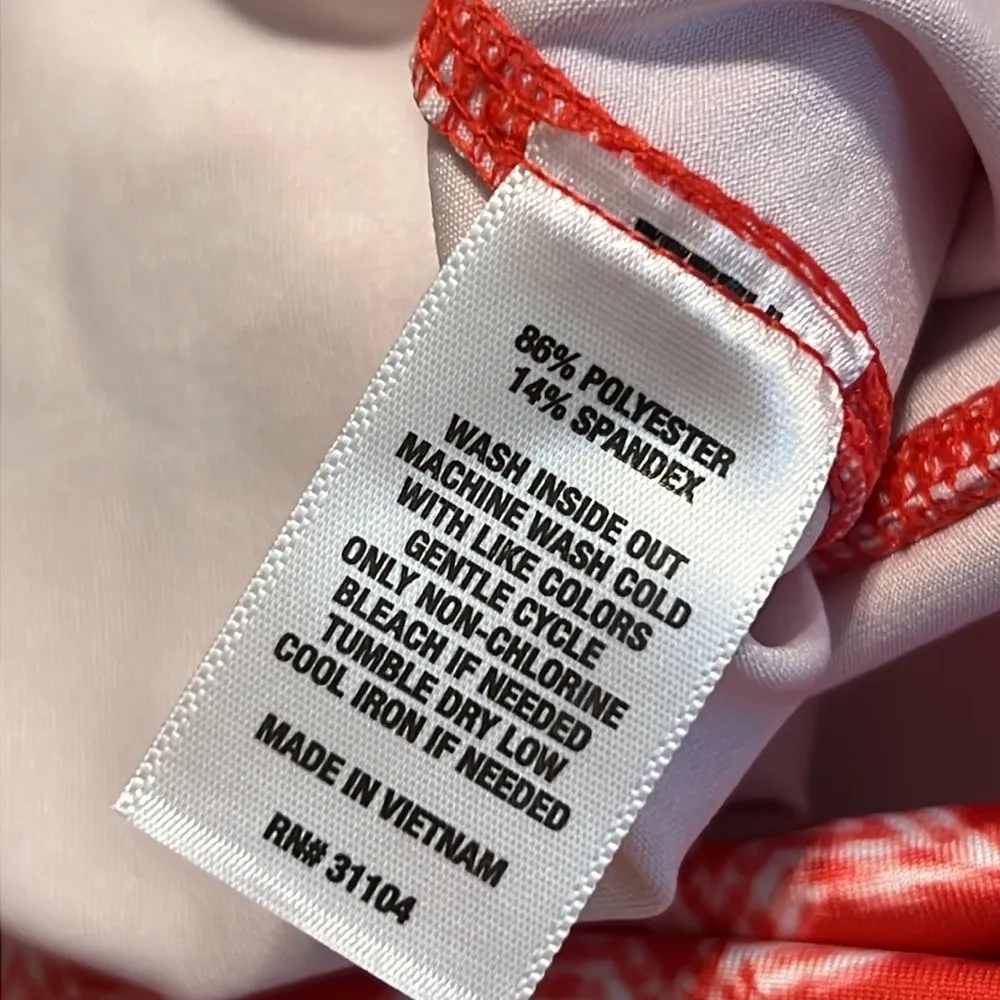 Crown & Ivy lounge shorts scallop edge bike shorts red star design with pockets - Image 10