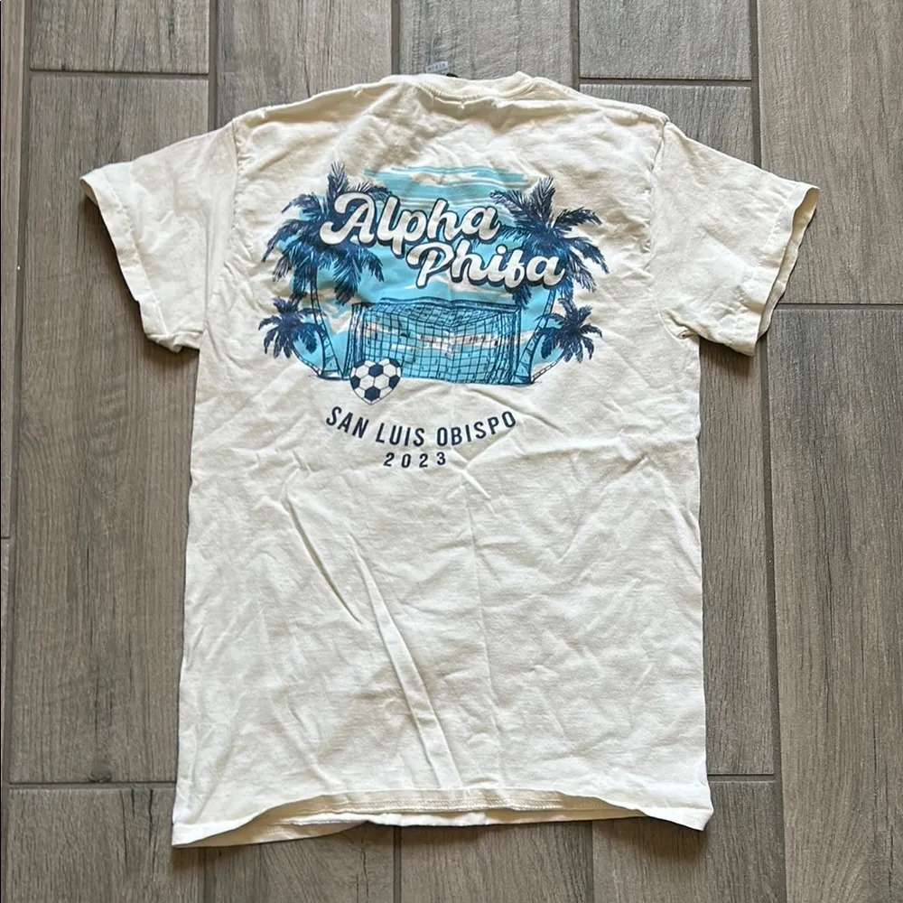 Alpha phifa Cream Short Sleeve Tee - Image 4