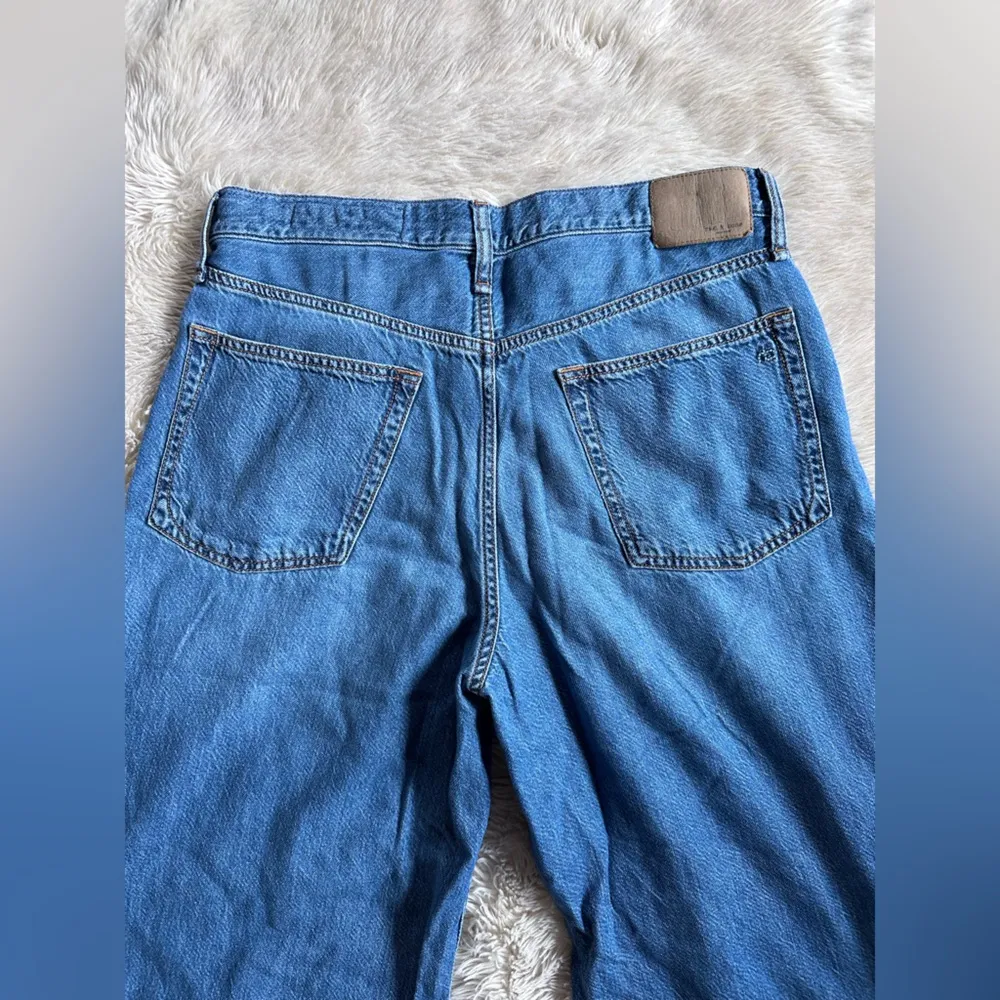 Rag & Bone Featherweight Sofie Ultra Wide Leg Jean in Otto Medium Wash Size 31 - Image 12