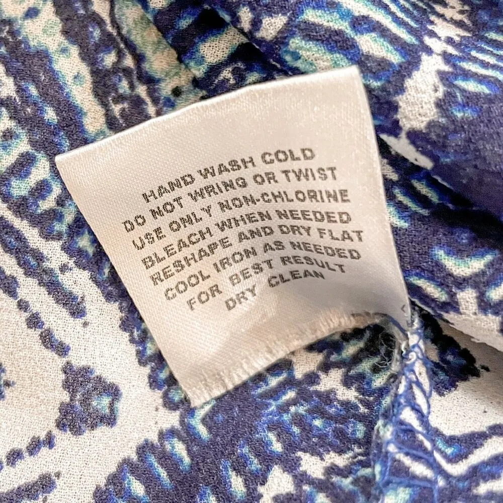 Stitch Fix Olive & Oak Blue Geometric Print Tank Top, EUC, Size Small - Image 12