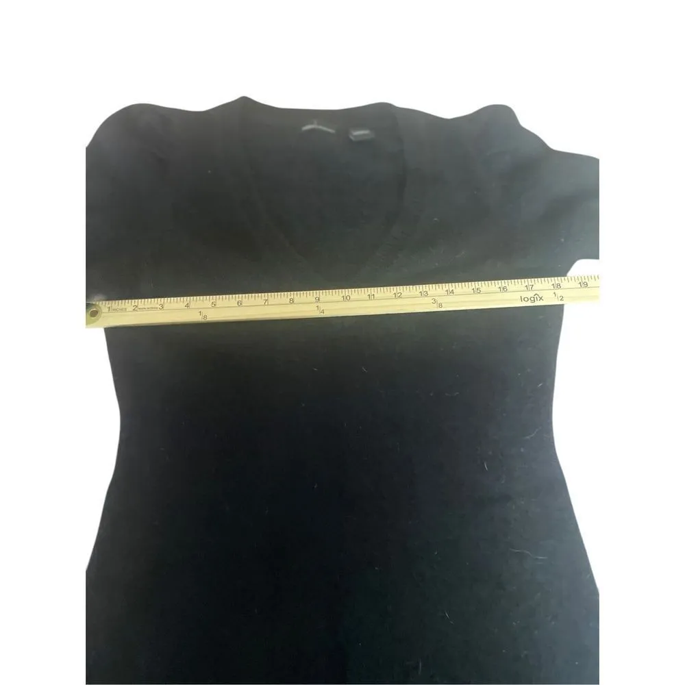 Modo International Women’s Angora Rabbit Hair Midi Dress Black L Size L - Image 4