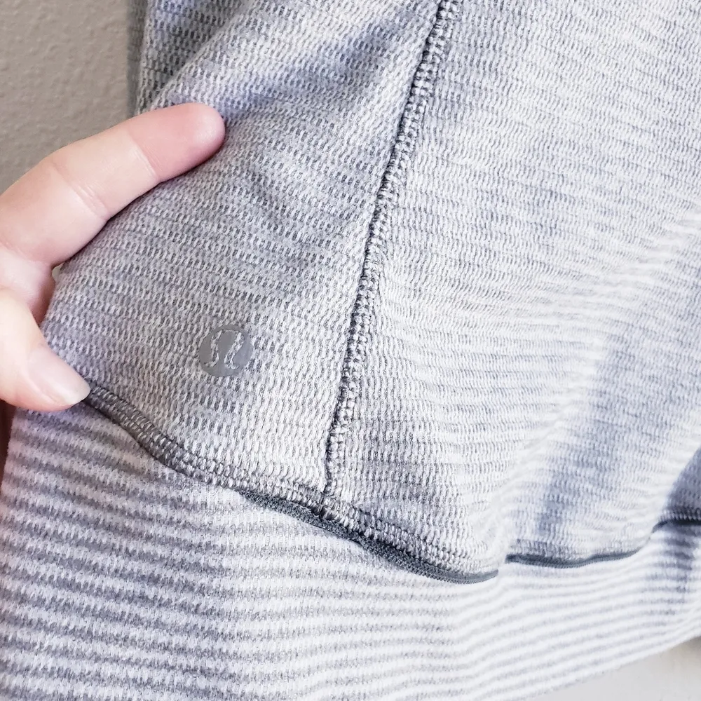 Lululemon Think Fast Pullover Striped Long Sleeve Sweater - Image 7