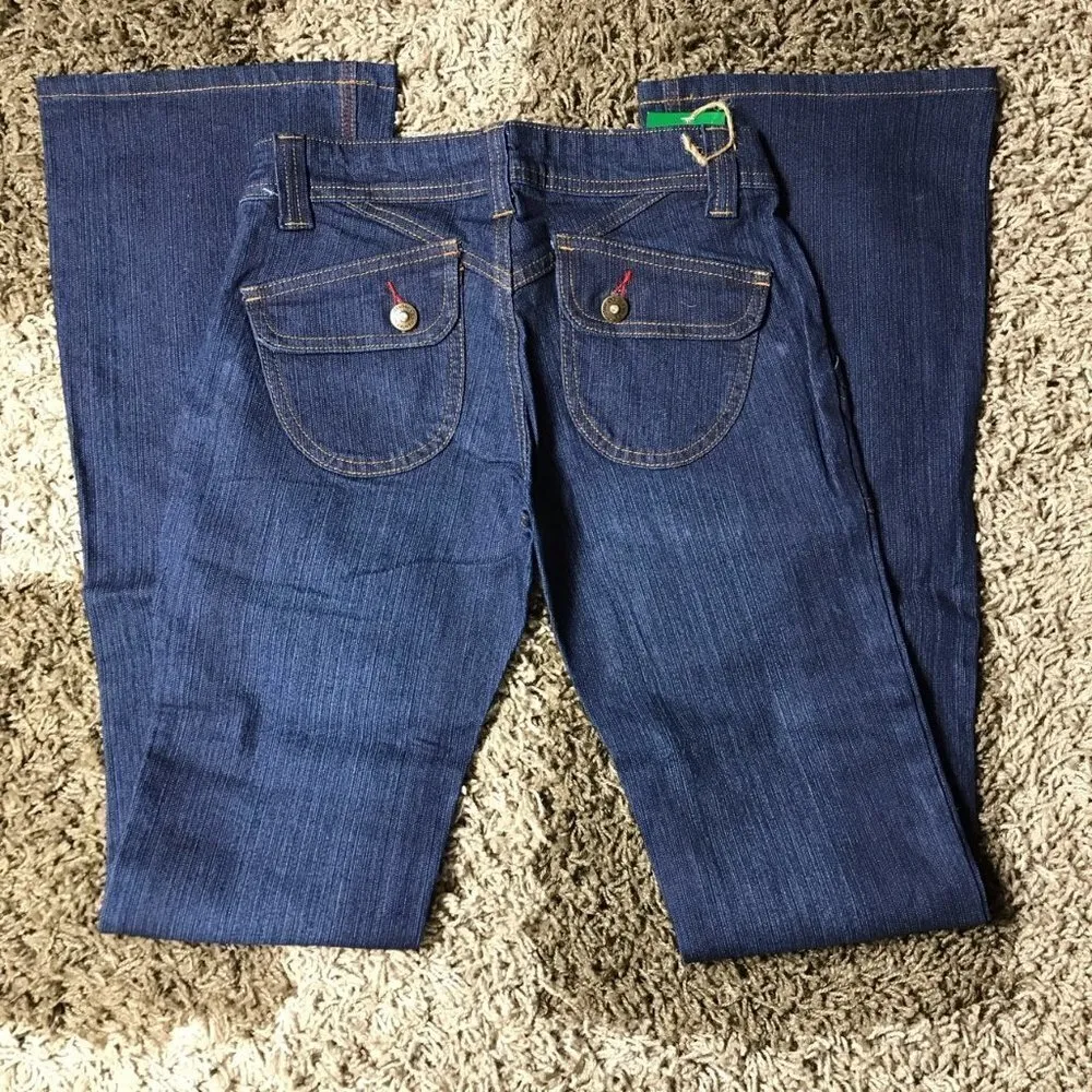 Y2K Gnger Low Rise Flare Jeans. Runs Small. New With Tags Blue Size undefined - Image 4