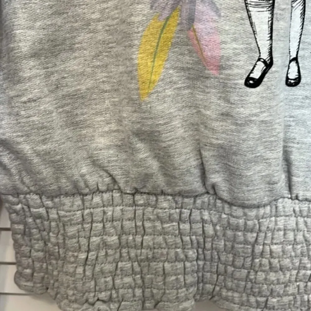 Disney Alice in Wonderland Sweater L Pullover Scoop Neck White Rabbit Fandom - Image 7