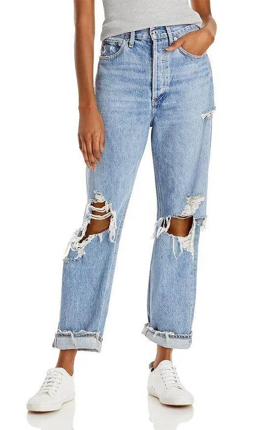 90s Ripped Loose Jeans - Image 2