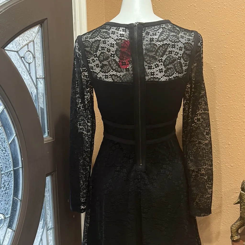Xhilaration black lace long sleeve dress nwt - Image 6