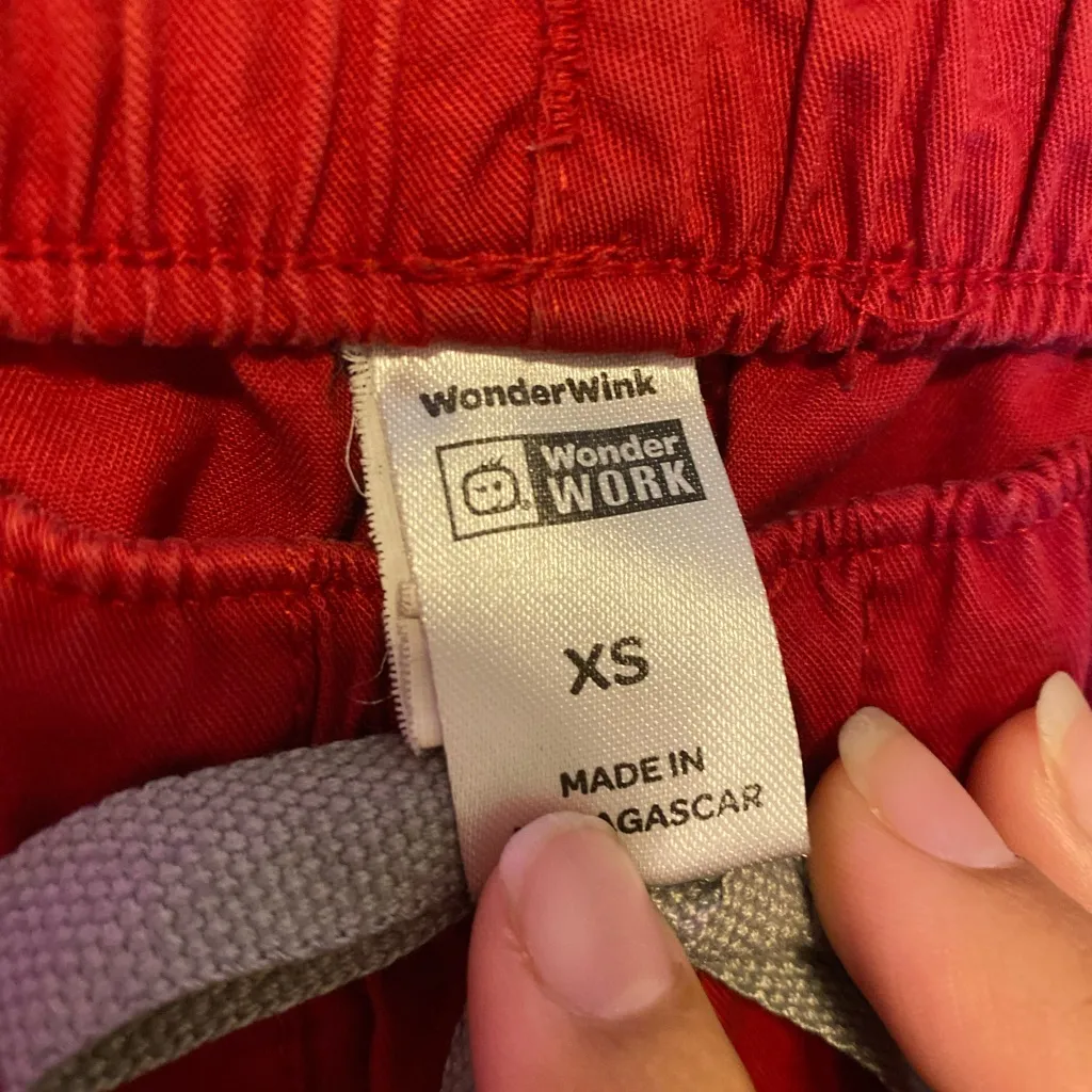 WonderWink Indiana University Scrub Pants w Drawstring XS EUC - Image 8