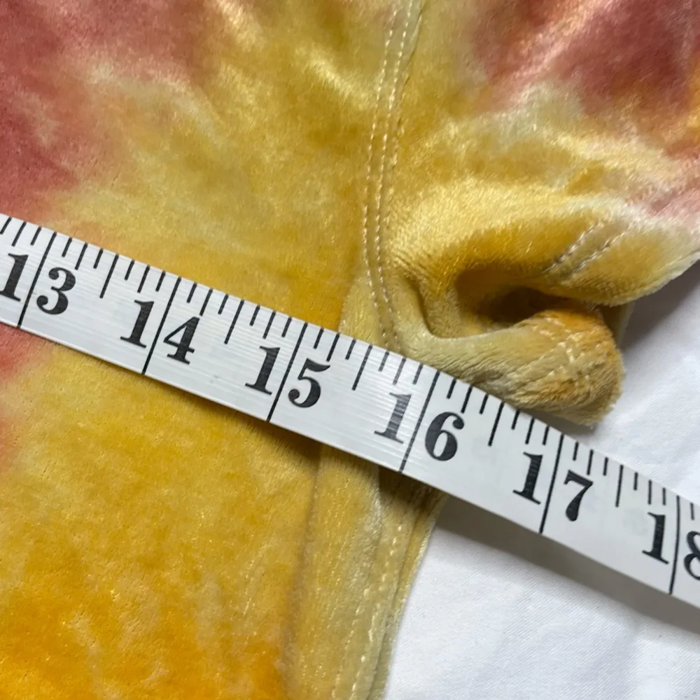 Free People Bright Eyes Velvet T-Shirt in Sunshine Combo Size Small - Image 4