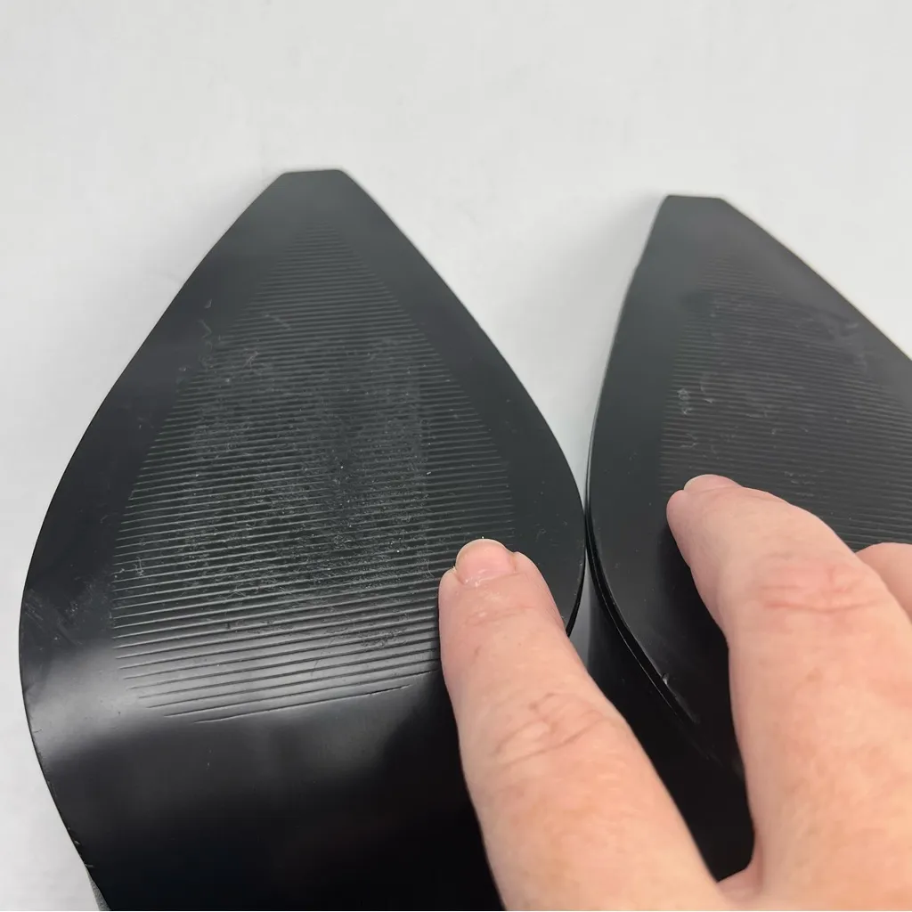 Reiss Womens Size 36 5.5 Black‎ Ada Court Leather 4 inch Heel Shoes Office NEW - Image 3