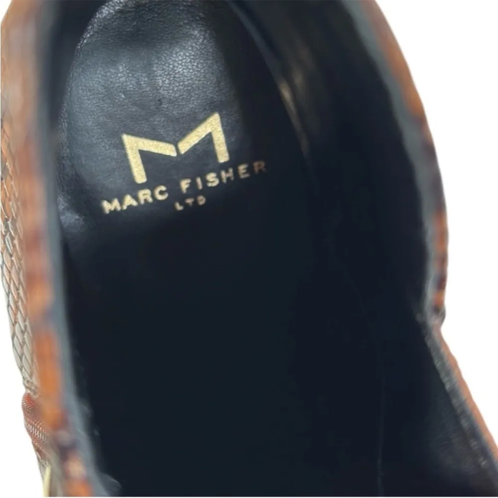 EUC Marc Fisher Leather Ankle Boots Snakeskin
Size 6 - Image 6