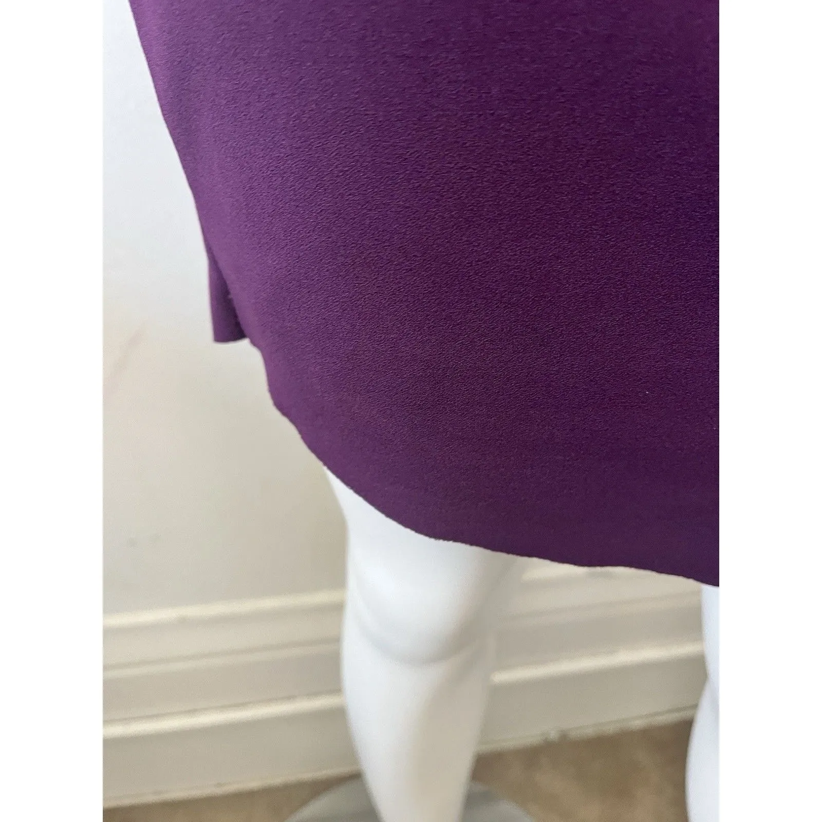 Ayhan Size Small Turkish Purple Black Trim V Neck Fringe Trim Western Dress - Image 8