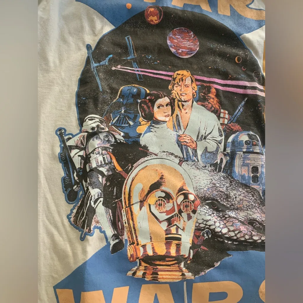 NWT Star Wars Graphic Tee T Shirt Size Small Men’s Unisex Leia Luke C - Image 4