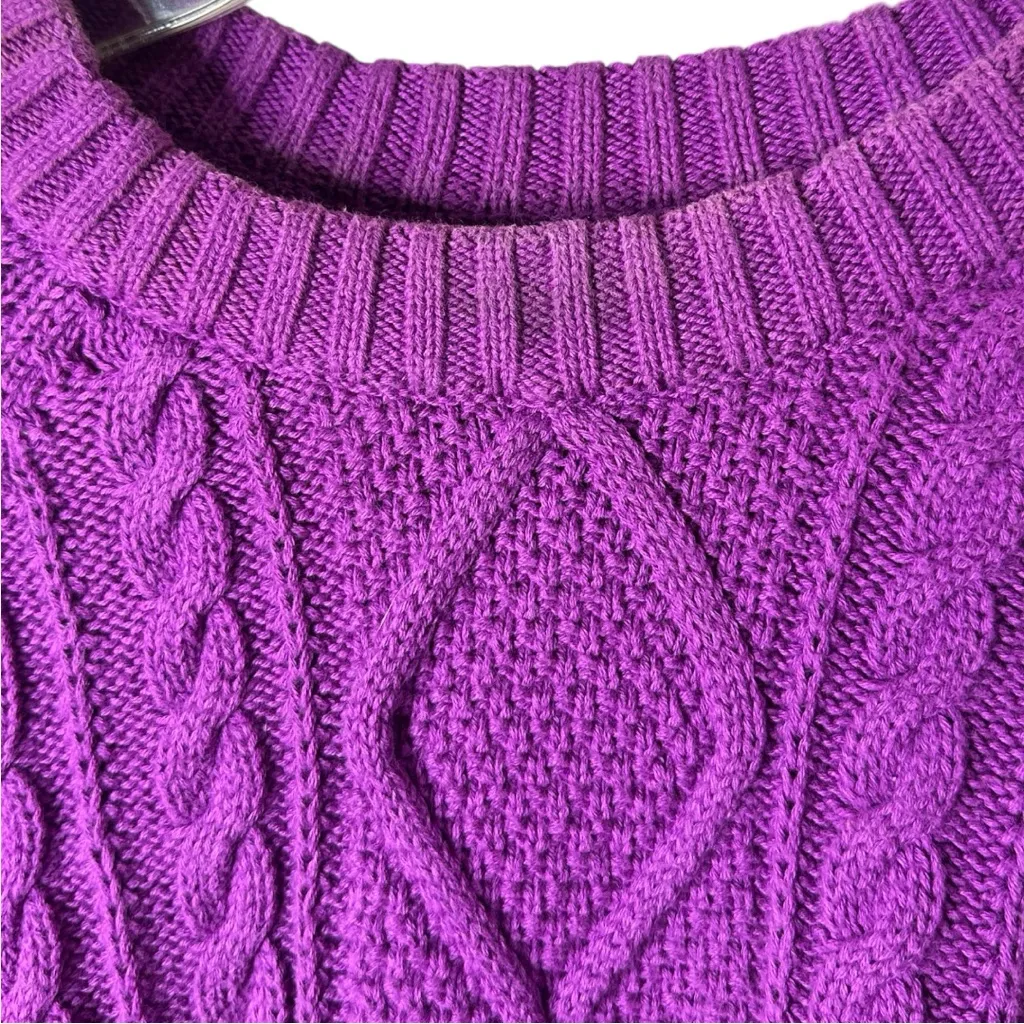 Gap Cable Knit Fishermans Sweater Medium Cotton - Image 3