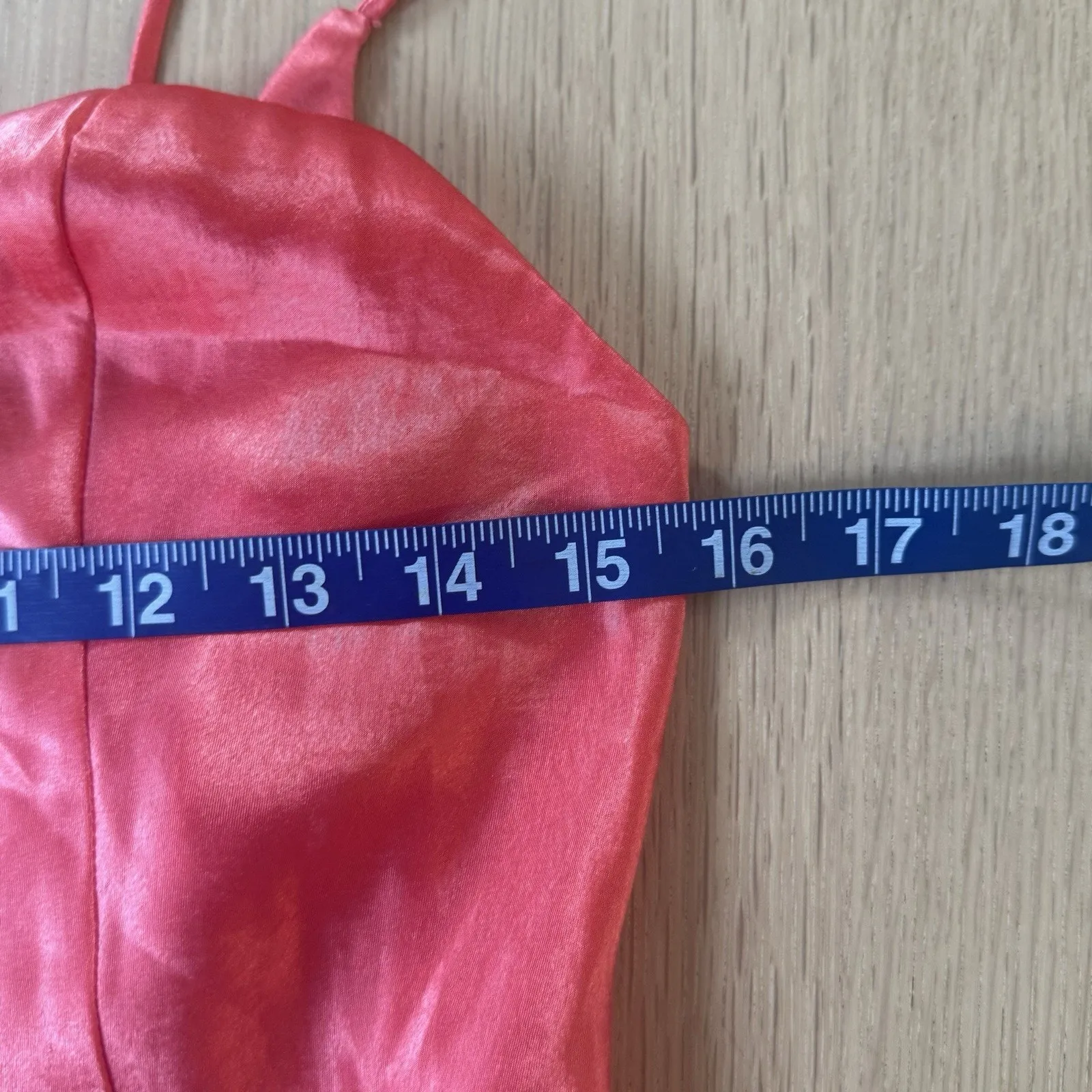 Vintage Victoria's Secret Gold Label Red Chemise Slip Dress M Xx1369 - Image 7